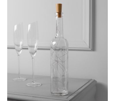 Гирлянда «Нить» 2 м роса с пробкой — уютный свет и волшебное настроение, синее свечение, изображение 4