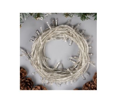 Гирлянда «Нить» 10 м, 100 LED — белое сияние и праздничная атмосфера, изображение 6