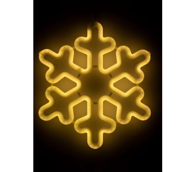 Светодиодная фигура «Снежинка» 30 см, тёплое белое свечение — уютный свет зимнего праздника, изображение 2