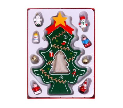 Сувенир «Ёлка» деревянная, 13×18 см — уютный акцент новогоднего интерьера, изображение 2