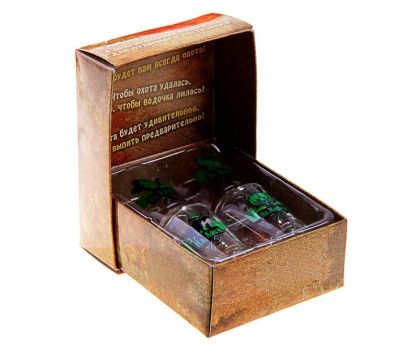 Набор оригинальных подарочных рюмок с принтами, изображение 2 Набор оригинальных подарочных рюмок с принтами, изображение 2