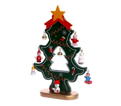 Сувенир «Ёлка» деревянная, 13×18 см — уютный акцент новогоднего интерьера, изображение 5