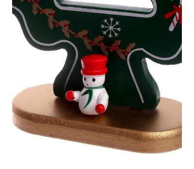 Сувенир «Ёлка» деревянная, 13×18 см — уютный акцент новогоднего интерьера, изображение 4