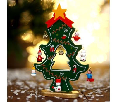 Сувенир «Ёлка» деревянная, 13×18 см — уютный акцент новогоднего интерьера