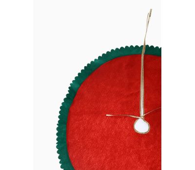 Полянка под ёлку «Зелёные рюши» — украшение для стильного Нового года, изображение 6