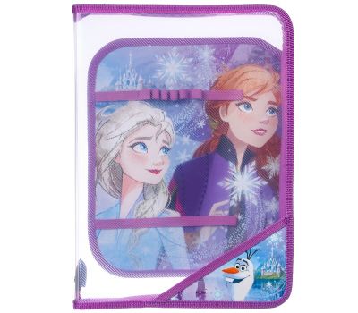 Папка для урока труда A4 на молнии «Холодное Сердце» — фиолетовая, с принтом, вес 150 г, изображение 3