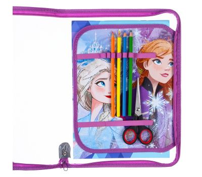 Папка для урока труда A4 на молнии «Холодное Сердце» — фиолетовая, с принтом, вес 150 г, изображение 6