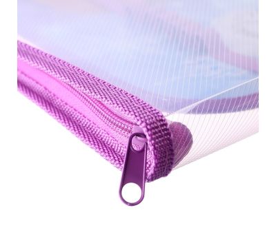 Папка для урока труда A4 на молнии «Холодное Сердце» — фиолетовая, с принтом, вес 150 г, изображение 7