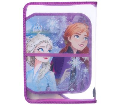 Папка для урока труда A4 на молнии «Холодное Сердце» — фиолетовая, с принтом, вес 150 г, изображение 8