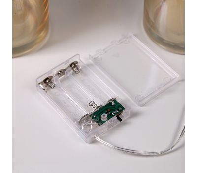 Светодиодная фигура «Снежинка» 40 см, металл, батарейки ААх3 (не в комплекте), свечение тёплое белое, изображение 4