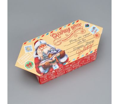 Подарочная коробка-конфета «Сказочная почта» с надписью «Тому, кто себя хорошо вёл», 14,6×9,3×5,3 см, набор 5 шт, изображение 2