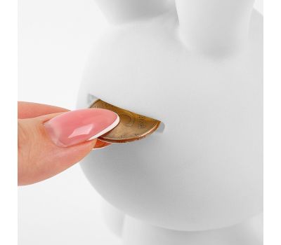 Алмазная мозаика на фигурке с полным заполнением «Зайка», розовый, изображение 4