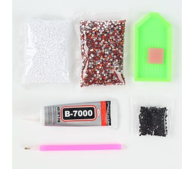 Алмазная мозаика на фигурке с полным заполнением «Медведь», бежевый коричневый, изображение 6