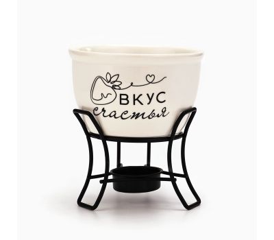 Фондю керамическое «Вкус счастья», 2 шпажки, изображение 2