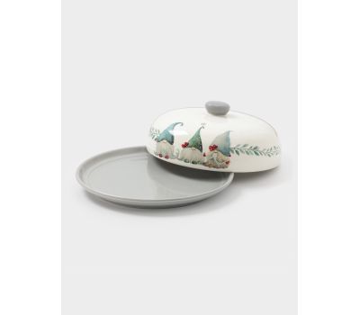 Блинница новогодняя «Домашние гномики» с крышкой, изображение 2