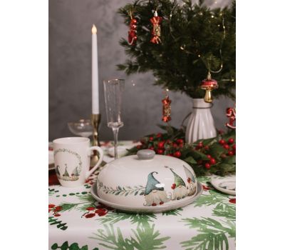 Блинница новогодняя «Домашние гномики» с крышкой, изображение 7