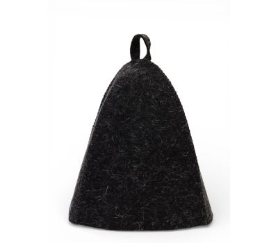 Набор для бани — шапка и рукавица, серый цвет, изображение 5