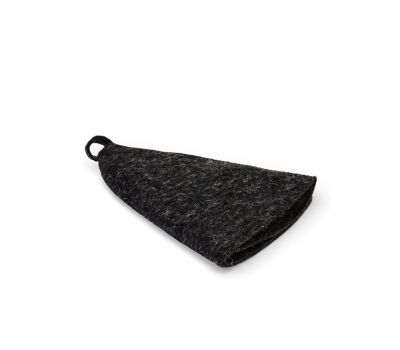 Набор для бани — шапка и рукавица, серый цвет, изображение 7