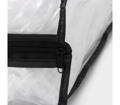 Кофр для хранения вещей, 53×45×15 см, прозрачный, цветной замок, изображение 7