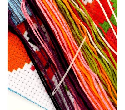 Вышивка крестиком для детей «Котик» — лёгкий набор для первого творчества, изображение 3