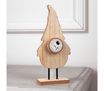 Светодиодная фигура «Дед Мороз» — стильный новогодний декор с тёплым белым свечением, изображение 3