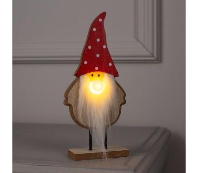 Светодиодная фигура «Дед Мороз» — стильный новогодний декор с тёплым белым свечением