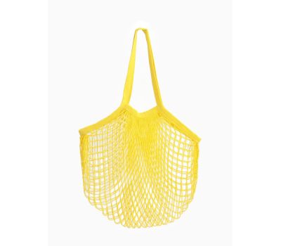 Желтая авоська из хлопка 41 х 27 см, изображение 8