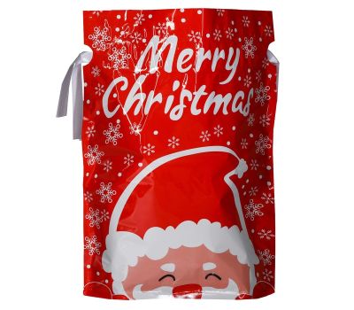 Пакет подарочный новогодний с завязками «Дед Мороз», 24×32 см, изображение 3