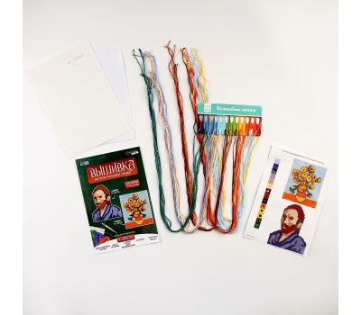 Вышивка крестиком на пластиковой канве «Великий художник» — творчество для детей, изображение 2