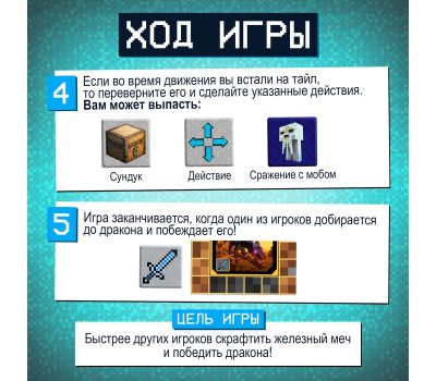 Настольная игра «Пиксель-крафт» — захватывающее приключение для детей и всей семьи, изображение 4