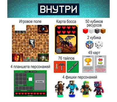 Настольная игра «Пиксель-крафт» — захватывающее приключение для детей и всей семьи, изображение 9