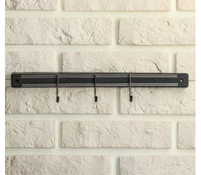 Магнитный держатель для ножей 34 см с крючками — порядок и удобство на кухне, изображение 6