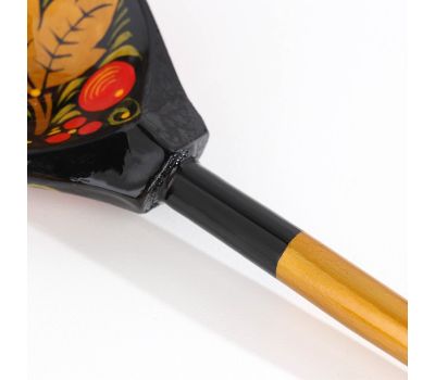 Набор посуды «Хозяюшка» — 6 деревянных ложек и ваза в традиционной хохломской росписи, изображение 10