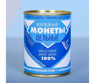 Копилка для денег «Банка. Железные монеты» — стильный способ накопления, изображение 4