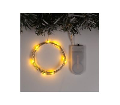 Гирлянда «Нить» 2 м «Роса» — тёплый свет для уюта и декора, изображение 4