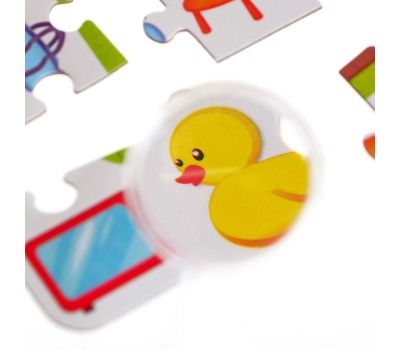 Пазлы «Найди и покажи. Мой большой дом» — развивающая игра из 88 деталей с лупой, изображение 4