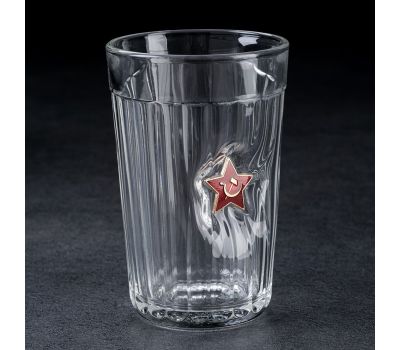 Гранёный стакан «Звезда» непробиваемый 250 мл из прочного стекла, изображение 3