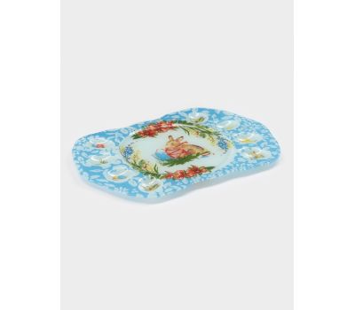 Подставка для яиц Доляна «Праздничный кролик» — стеклянная пасхальная сервировка на 8 ячеек, изображение 3