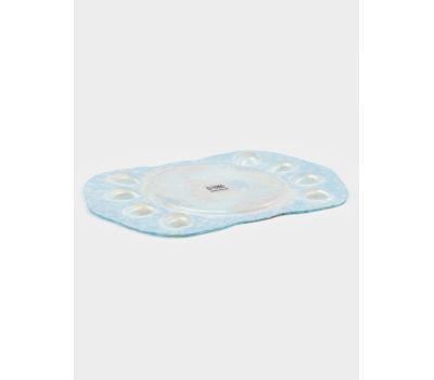 Подставка для яиц Доляна «Праздничный кролик» — стеклянная пасхальная сервировка на 8 ячеек, изображение 5