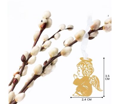 Набор украшений для вербы «ХВ» и «Ангел» — праздничный декор к Пасхе, изображение 3