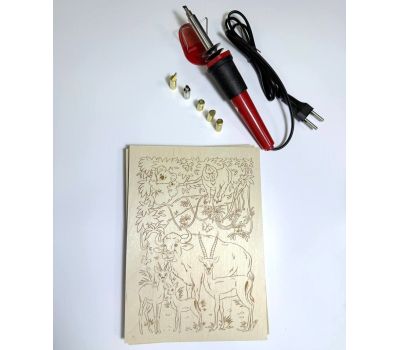 Набор для выжигания по дереву «Животные» сложный для детей 10+, изображение 2