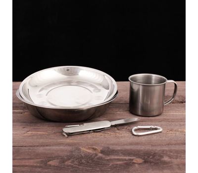 Походный набор посуды «Отдыхайте с комфортом»: удобство и надежность для вашего приключения, изображение 2 Походный набор посуды «Отдыхайте с комфортом»: удобство и надежность для вашего приключения, изображение 2