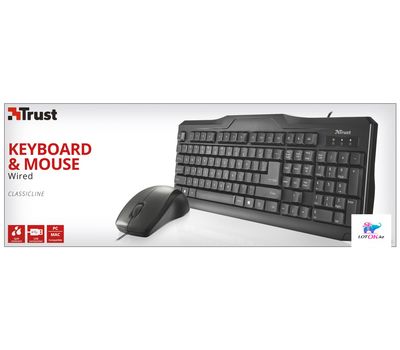 Комплект Trust RU Classicline WIRED (клавиатура+мышь)