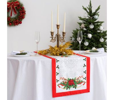 Дорожка на стол "Рождественский балл": создайте волшебство на вашем праздничном столе!, изображение 2