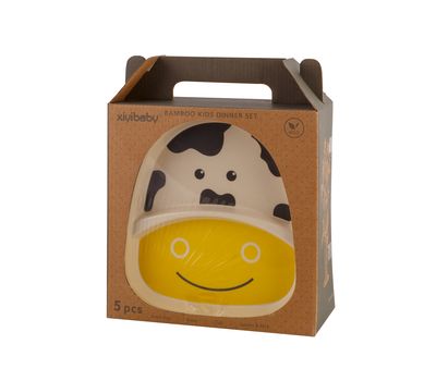 Набор детской посуды из бамбука «Bamboo Kids Set» — яркий и безопасный выбор для вашего ребенка!, изображение 3