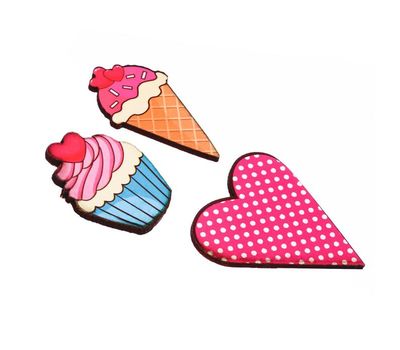 Набор брошей деревянных "Мы с тобой идеальная пара": добавьте креатива в свой образ, изображение 3