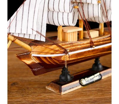 Кораблик сувенирный «Трёхмачтовый» – символ успеха и приключений, изображение 3