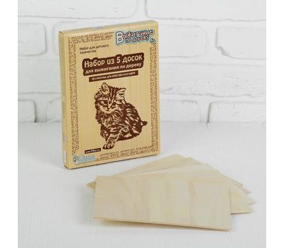 Набор пустых досок для выжигания (5 штук) – дайте выход творчеству вашего ребенка!, изображение 2