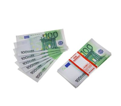 Пачка сувенирных бутафорских купюр 100 евро