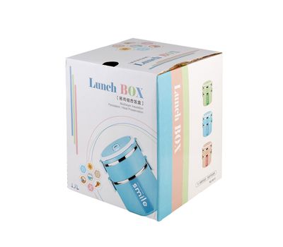 Двухсекционный Ланч бокс для обедов объемом 1.7 л: удобство и стиль в каждом приеме пищи!, изображение 3